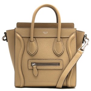 セリーヌ  CELINE ハンドバッグショルダーバッグ ラゲージLUGGAGE ナノNANO デューンベージュ 284000 3DRU 03UN レディース