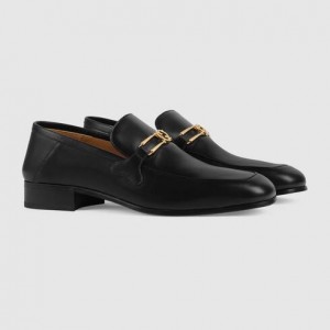 グッチシューズ GUCCI インターロッキングG レザー ローファー 59834806F101000