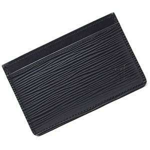ルイヴィトン カードケース LOUIS VUITTON 名刺入れ ポルト カルト サーンプル シンプル エピ ノワール M63512 