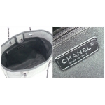 シャネル CHANEL バッグ チェーン トートバッグ A67001 Y07492ショルダーバッグ CHANEL  ドーヴィル コットンキャンバス ココマーク グレー/ブラック