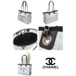 シャネルCHANEL バッグ ドーヴィルライン ショルダートートバッグ A67001 グレー