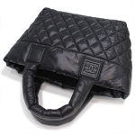 シャネル CHANEL トートバッグ A48610 Y06883 94305/BK ナイロン ココマーク ココ・コクーン キルティング ブラック×ボルドー