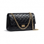 シャネル CHANEL/2.55 ラージ ハンドバッグ ブラック A37587 Y04634 C3906