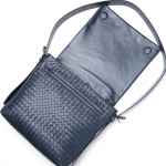 ボッテガヴェネタ BOTTEGA VENETA  ショルダーバッグ LEGGERO プリュッセ ブルー系 406275 vq131 4058 メンズ