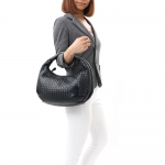 バッグボッテガヴェネタ BOTTEGA VENETA ハンドバッグ イントレチャート ブラック 232499 V0016 8175 レディース