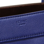  セリーヌCELINEハンドバッグLUGGAGE PHANTOMラゲージファントム LEATHER INDIGO ブルー系16995 3mcc o7in レディース