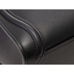 CELINE  2wayショルダーバッグ ラゲージ ナノショッパー ブラック ゴールド金具 カーフ 18924