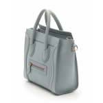 セリーヌ  CELINE ハンドバッグ ショルダーバッグ ラゲージ ナノショッパー 水色 レザー 2WAY レディース 18924