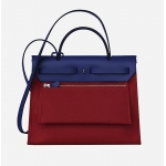 HERMES Herbag Zip/エールバッグ・ジップ31/rouge grenat he-ba-8129