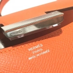 HERMES エルメス H金具 コンスタンス ミニ 3 ショルダーバッグ エプソン フー(feu) シルバー金具 レディース he-ba-4788