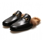 グッチ GUCCI_メンズ プリンスタウン レザースリッパ 397647 DKHH0 1063