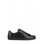 GUCCIシューズ エース GGブラックレザー ロートップスニーカー 625787 1XK10 1000