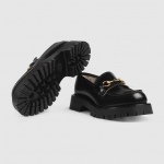 グッチ GUCCI レザー ラグソール 〔ホースビット〕ローファー 576334DS8001000