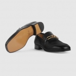 グッチシューズ GUCCI インターロッキングG レザー ローファー 59834806F101000