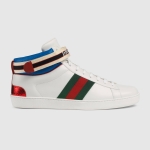 グッチ GUCCI stripe Ace エース ハイトップスニーカー ウェブ ナイロン 523472 0FIW0 9092​