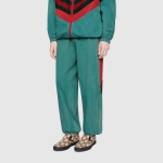 GUCCI メンズ GGウール レザー トリム スリッポンスニーカー 407363 G3870 9769