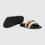 GUCCIシューズ ストライプ ラバー スライドサンダル 522884