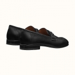 エルメス HERMES モカシン「Paris パリ」/シルバー金具/ Noir H172368ZA02420