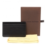 ルイヴィトン カードケース LOUIS VUITTON 名刺入れ ポルト カルト サーンプル シンプル エピ ノワール M63512 
