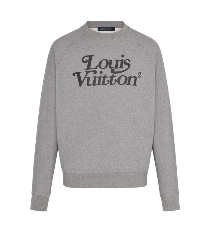 ルイヴィトン LOUIS VUITTON スクエアードLVスウェットシャツ コットン100％ 1A7X6W