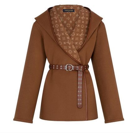 LouisVuitton モノグラムディテール ラップピーコート 1A8260