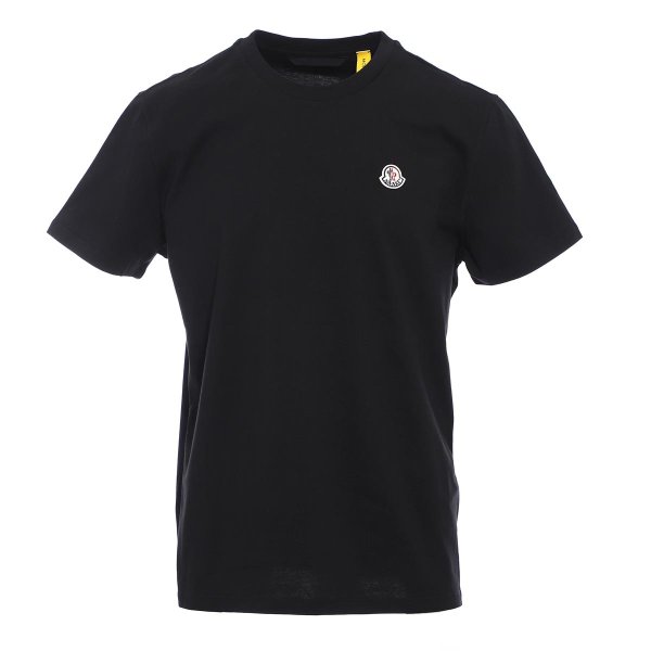 モンクレール MONCLER クルーネックTシャツ MAGLIA T-SHIRT ブラック メンズ 8c70910-v8141-999