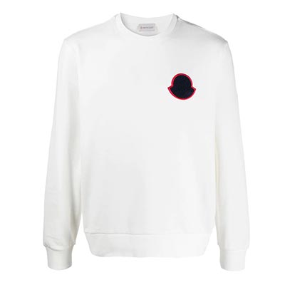 モンクレール MONCLER ロゴパッチ 長袖 コットン スウェットシャツ 8g708008098u034