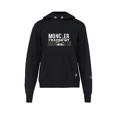 モンクレール MONCLER FRAGMENT ロゴフーディ black  8000250A2356999