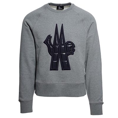 モンクレール MONCLER スウェット グレー メンズ トレーナー カジュアル 8000250 v8089 983 GRENOBLE グルノーブル
