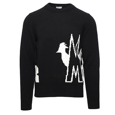 モンクレール MONCLER クルーネックセーター ブラック メンズ ニット 9041300 a9040 999