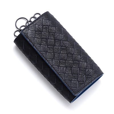 ボッテガヴェネタ BOTTEGA VENETA キーケース WASHED VINTAGE CALF ニューダークネイビー ブルー系 324080 vbd51 8974 メンズ
