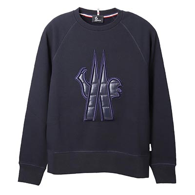 モンクレール グルノーブル MONCLER GRENOBLE スウェット トレーナー ブルー メンズ 8g70800 80451 740 MAGLIA GIROCOLLO