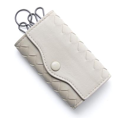 BOTTEGA VENETA キーケース NAPPA ナッパ クリーム ベージュ系 339336 v001n 9714 メンズ＆レディース