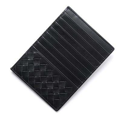 ボッテガヴェネタ BOTTEGA VENETA カードケース LEGGERO ネロ ブラック系 162156 vq131 1000s メンズ＆レディース