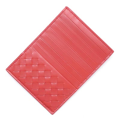 ボッテガヴェネタ カードケース LEGGERO チャイナレッド レッド系 162156 vq131 6417 メンズ＆レディース