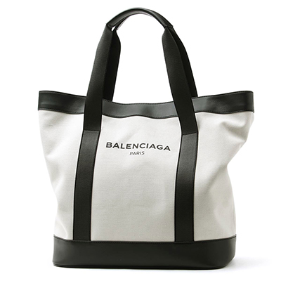 バレンシアガ BALENCIAGA  トートバッグ ベージュ メンズ  キャンバス カジュアル  NAVY TOTLE ネイビートート 374767 aq3an 9260