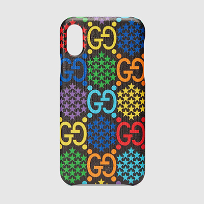 グッチiphoneケース GUCCI GGサイケデリックソフトスプリーム iPhone X、XR、XS、XS max ケース 603758 H23B0 1093