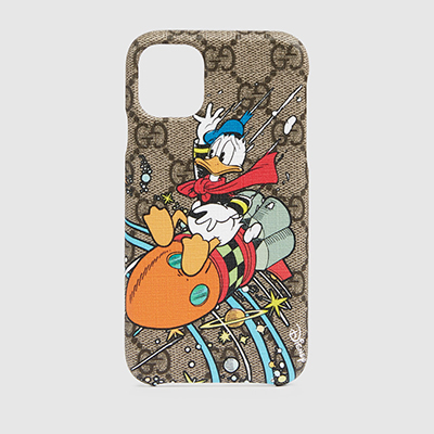 グッチ DISNEYｘGUCCI ドナルドダックプリント iPhone11 iPhone12ケース 647944 2OB00 8919