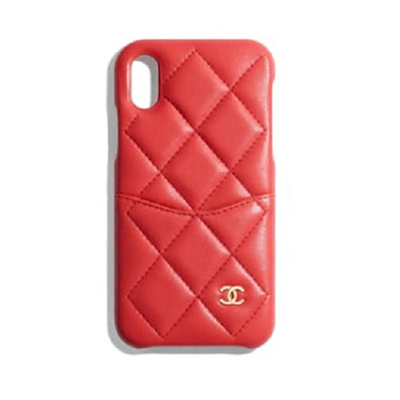 シャネル CHANEL IPhoneX XR XS XS MAX クラシックケース ラムスキン レッド AP0372 B01291 N5599