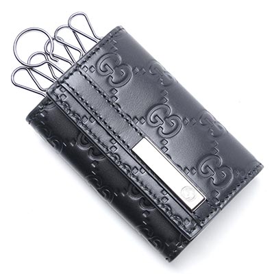 グッチ GUCCI キーケース GUCCISSIMA ブラック ブラック系 237509 cwc1r 1000 メンズ＆レディース