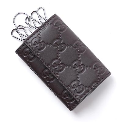 GUCCI キーケース SIGNATURE LEATHER ブラウン ブラウン系 138093 cwc1r 2140 メンズ＆レディース