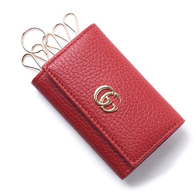 グッチ GUCCI キーケース PETITE MARMONT LEATHER ハイビスカスレッド レッド系 456118 ca00g 6433 レディース