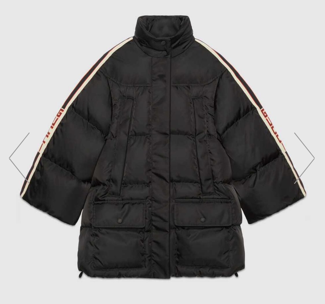 グッチ ベルト付きナイロンフーデッドジャケット　GUCCI 550060 Z8AAJ 1152