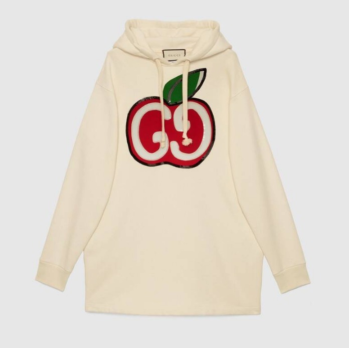 グッチ GGアップル プリント フーデッド ワンピース 610127 XJCCK 9230
