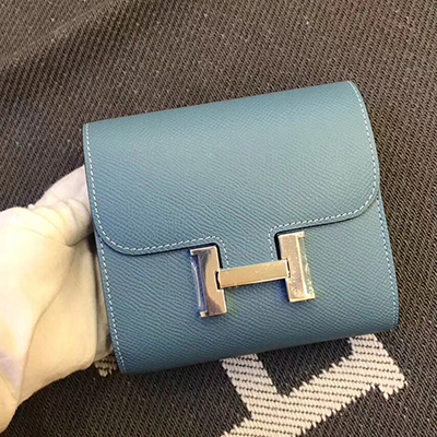 エルメス コンスタンス コンパクト ミニ ヴォーエプソン  二つ折り財布 he-co-0086