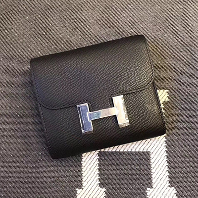 エルメス コンスタンス コンパクト ミニ ヴォーエプソン  二つ折り財布 he-co-0093