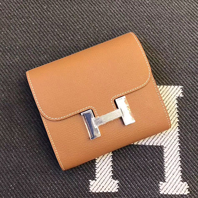 エルメス コンスタンス コンパクト ミニ ヴォーエプソン  二つ折り財布 he-co-0098