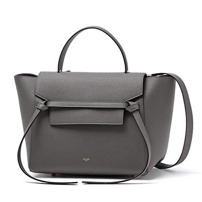 セリーヌ CELINE ハンドバッグ(2WAY仕様) Belt Bag LEATHER Grey グレー系 17610 3zva 10dc レディース