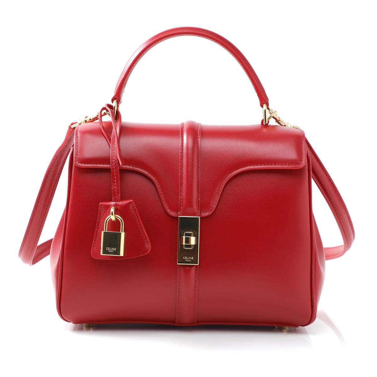 セリーヌ CELINE ハンドバッグ2WAY レッド レディース ギフト プレゼント レザー 18800 3bey 27ed 16 セーズ SMALL