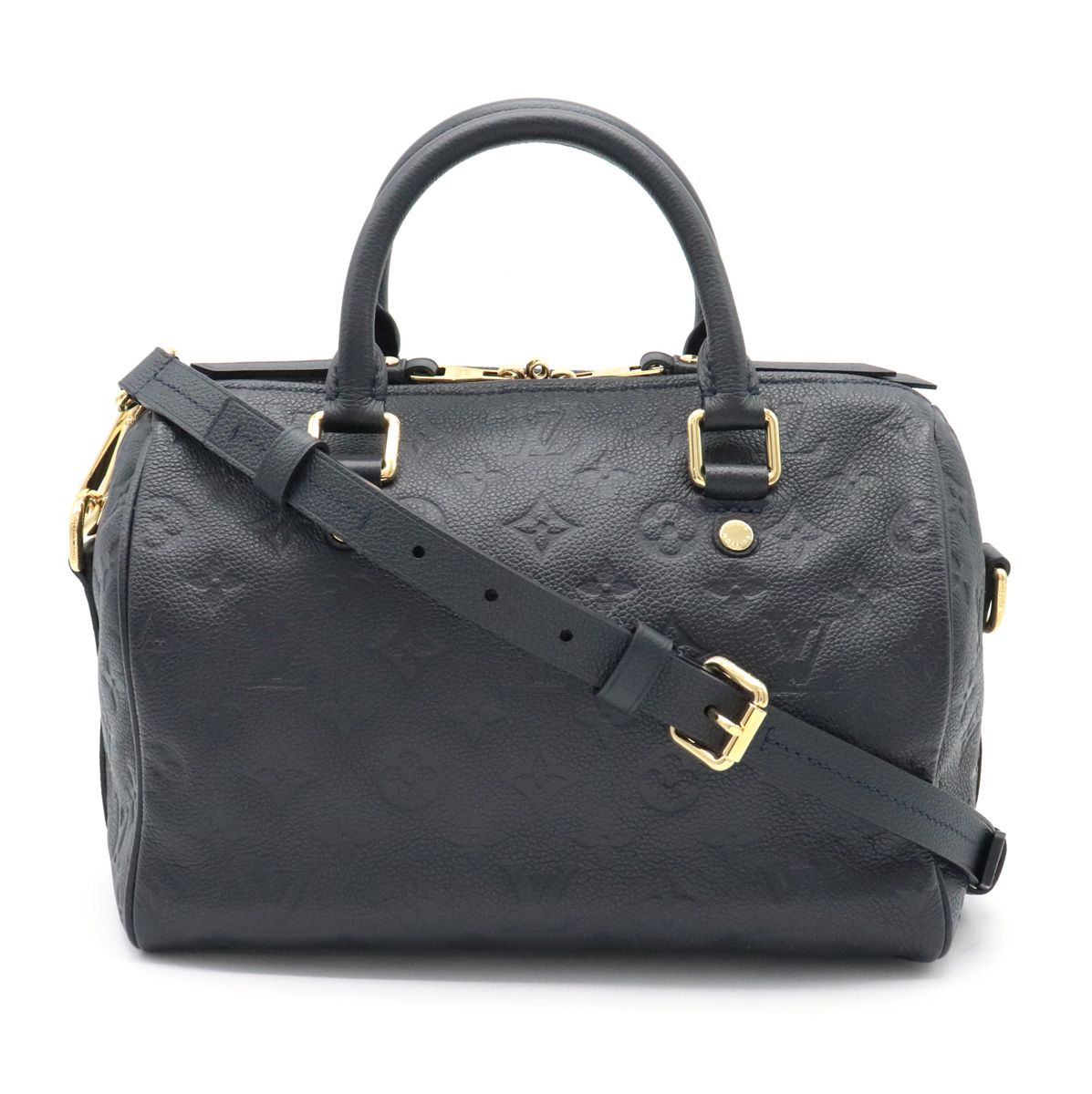 LOUIS VUITTON ルイ ヴィトン モノグラムアンプラント スピーディバンドリエール25 ハンドバッグ 2WAY ショルダー アンフィニ 黒 M40762